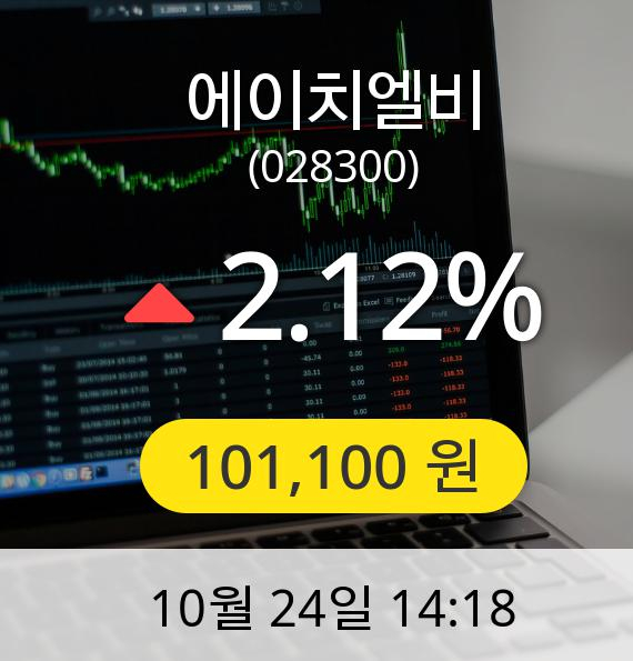 [에이치엘비주가]  101,100원