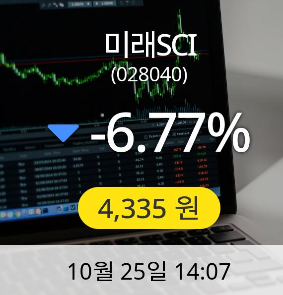 [미래SCI주가] 4,335원