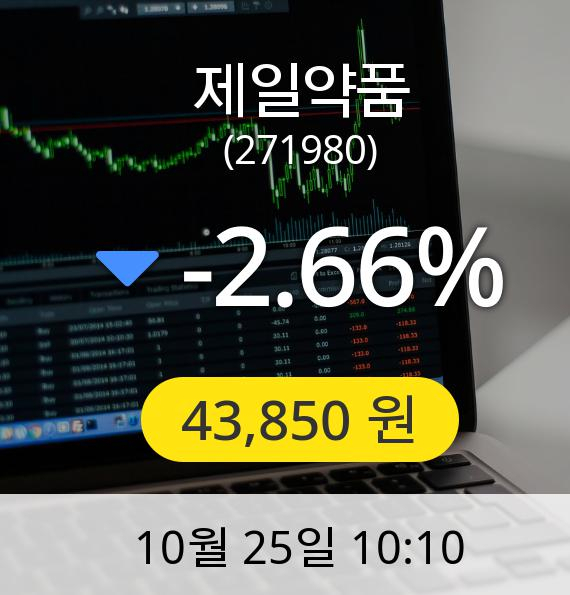 [제일약품주가] 43,850원