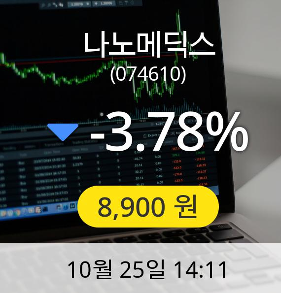 [나노메딕스주가]  8,900원