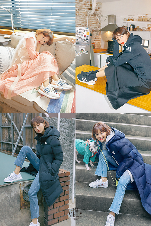 임블리가 제안하는 FW18 아디다스 스타일링, 임블리만의 러블리함 극대화