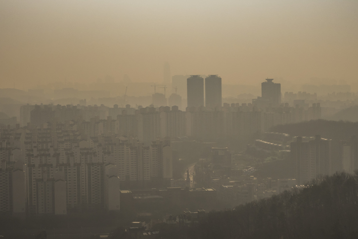 4일 11시 기준 전국 초미세먼지 정보 ... 서울 초미세먼지 '나쁨'