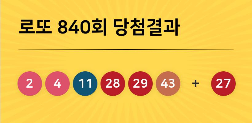 840로또복권 총 당첨금액 204억원 참가방법은?