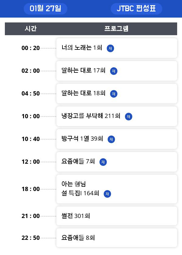 일요일 예능/오락 편성표 , 재방송정보 모음... "놀라운 토요일" 시청률은?!!