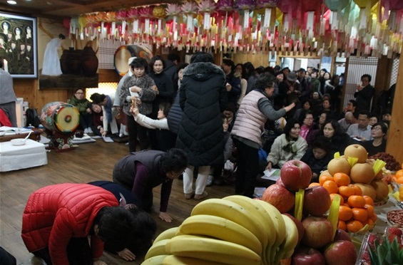서울남산 월명사 행사 진행