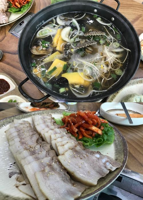 진한 국물과 감칠맛 높은 해물칼국수, 안면도 꽃지해수욕장 맛집 '전통딴뚝칼국수'