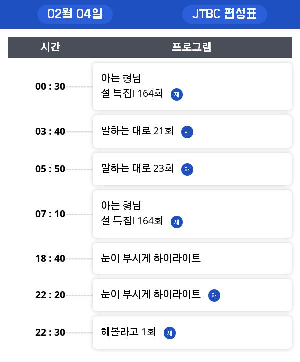 월요일 예능/오락 편성표 , 재방송정보 모음... "커피프렌즈" 시청률은?!!