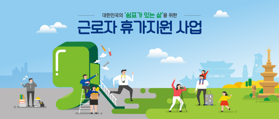 [근로자 휴가지원 사업] 자유로운 휴가+여행적립금 지원, '참여기업‧근로자' 선정 올해부터..