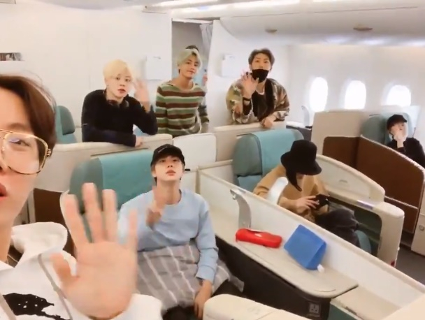"월드 클래스 방탄, 그래미 가는 길도 남달라" 방탄소년단 그래미 어워즈 실시간 셀카 화제