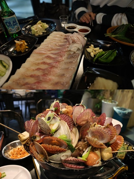 뜨끈한 국물이 있는 조개찜과 싱싱한 모듬회까지 맛볼 수 있는 동래 온천장 맛집 '심서방 횟집'