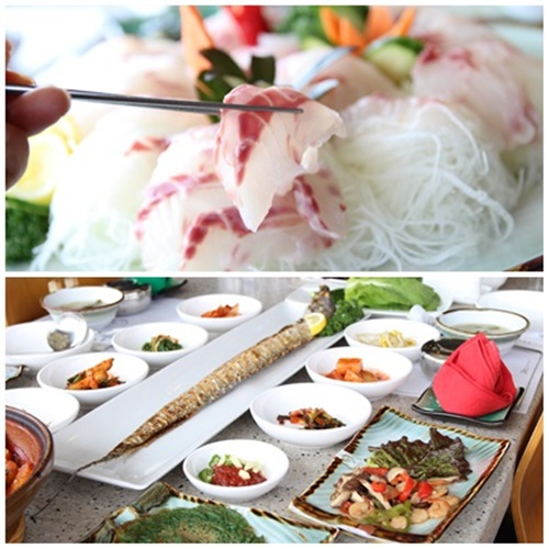 제주도서귀포중문맛집 큰갯물횟집, 청정제주 앞바다의 신선한 해산물 한상차림 선보여