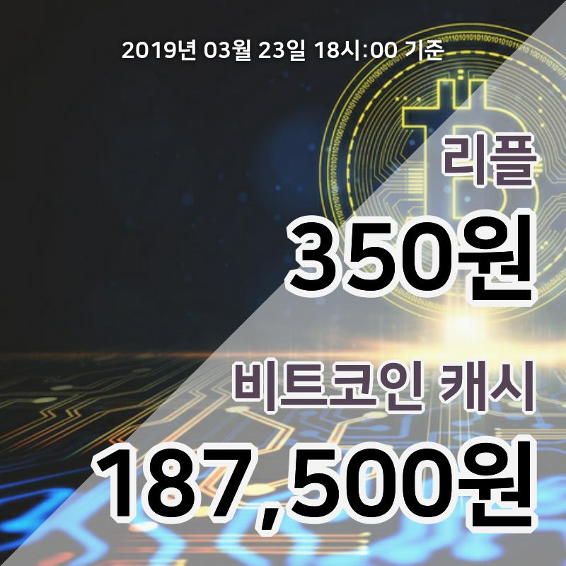 [코인원 시황] 리플, 23일 19시 현재 352원에 거래