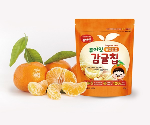 아이간식 전문 브랜드 '퓨어잇', 제주 감귤로 만든 '동결건조 감귤칩' 출시
