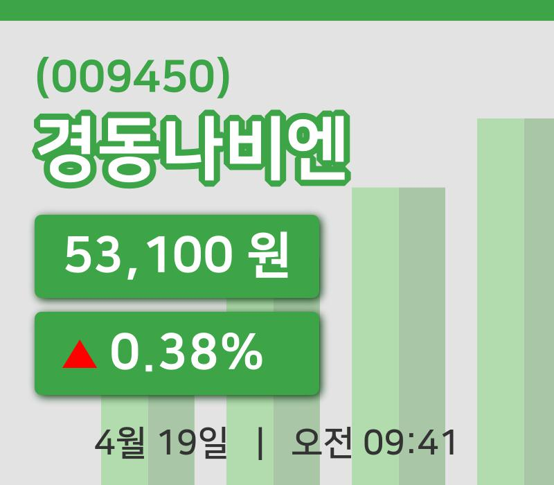 [경동나비엔주가] 19일 9시 41분 현재 53,100원