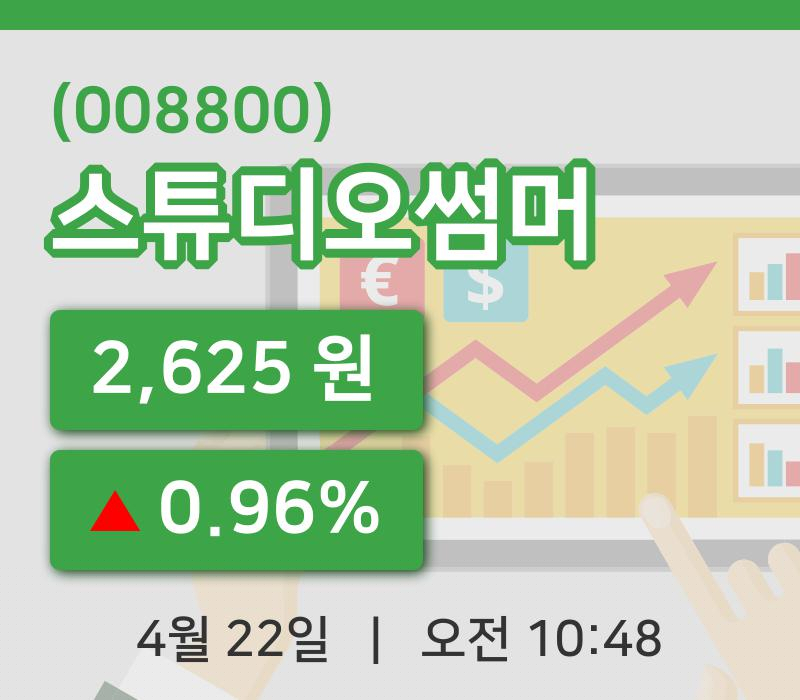 [스튜디오썸머주가] 22일 이시각 현재  2,625원