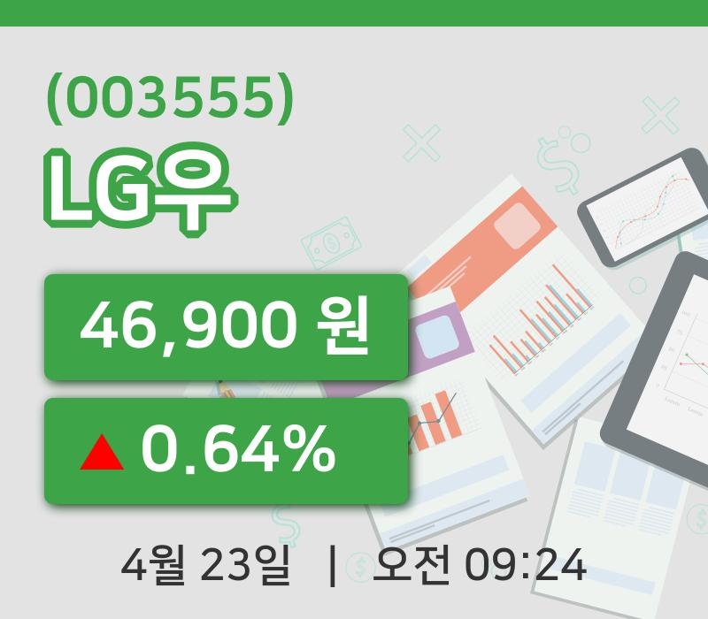 [LG우주가] 9시 24분 현재 46,900원