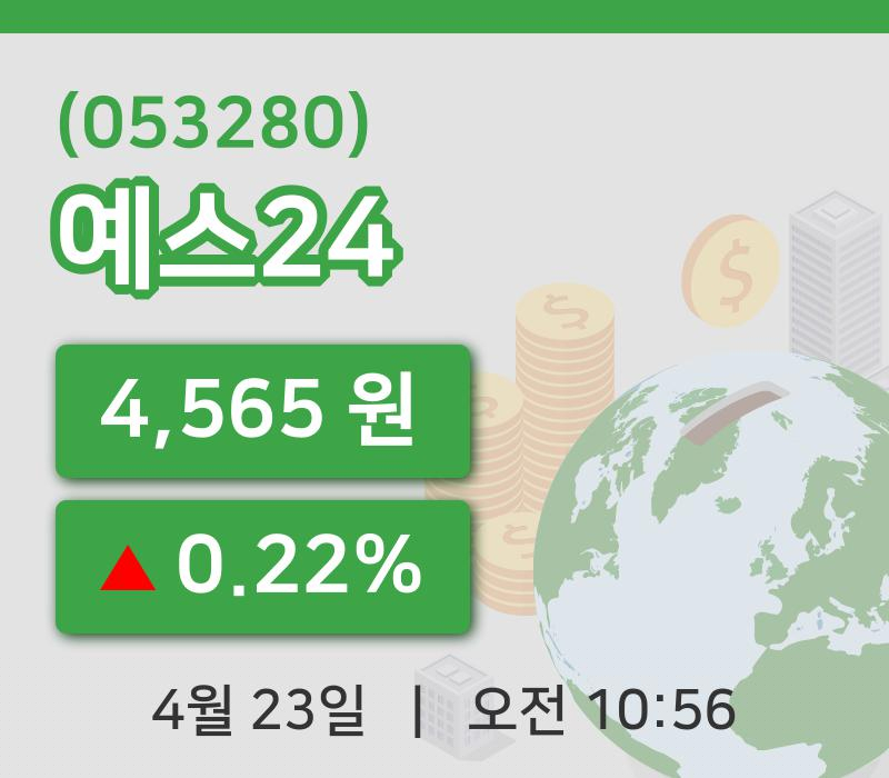 [예스24주가] 10시 56분 현재 4,565원