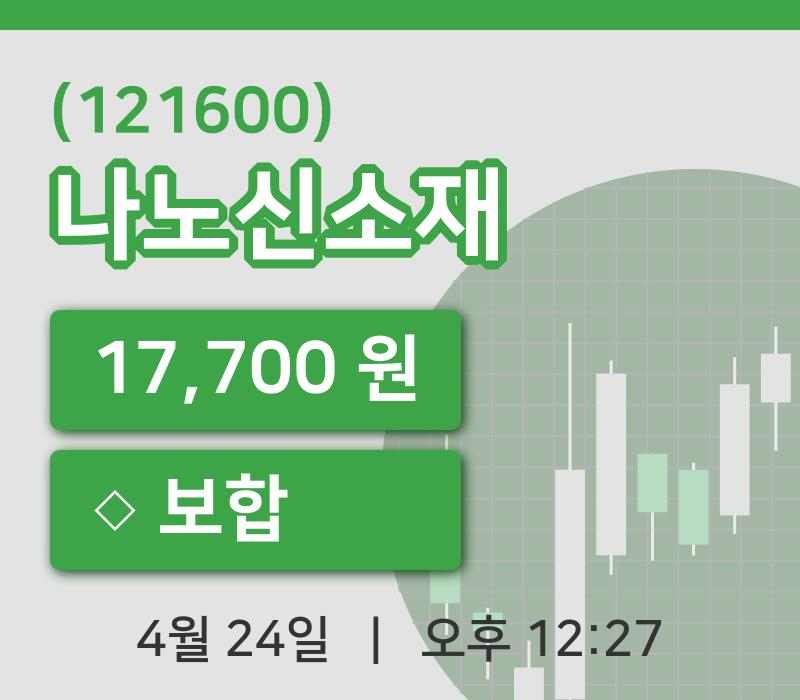 [나노신소재주가] 12시 27분 현재 17,700원