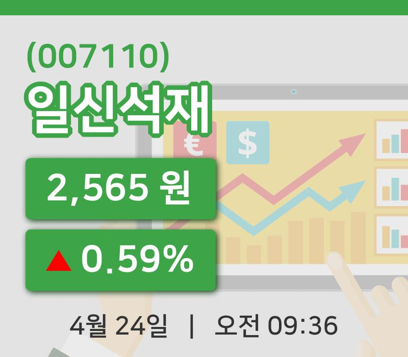 [일신석재주가] 9시 36분 현재 2,565원