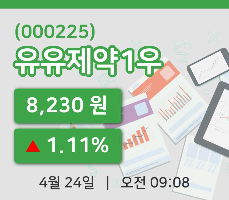 [유유제약1우주가] 24일 이시각 현재  8,230원