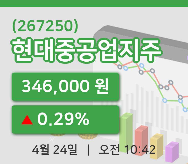[현대중공업지주주가] 10시 42분 현재 346,000원