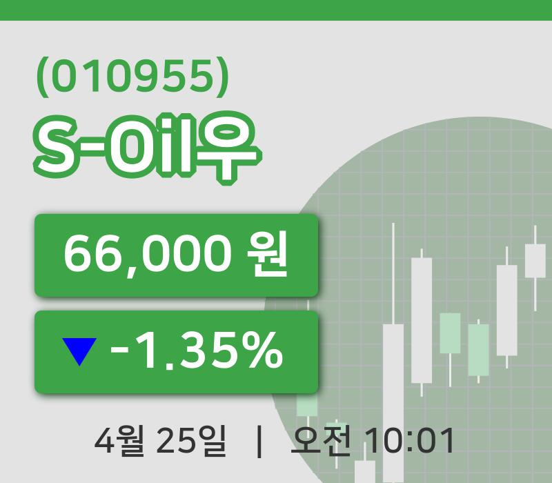 [S-Oil우주가] 10시 01분 현재 66,000원