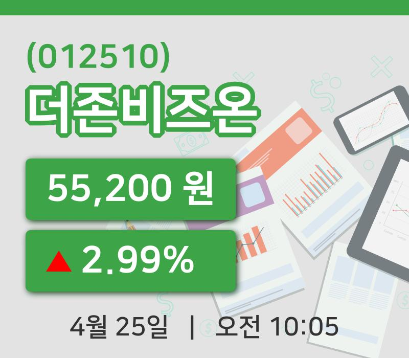 [더존비즈온주가] 25일 이시각 현재  55,200원