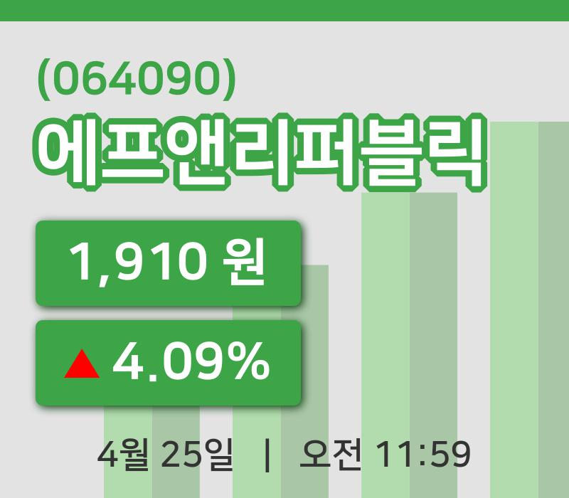 [에프앤리퍼블릭주가] 25일 이시각 현재  1,910원