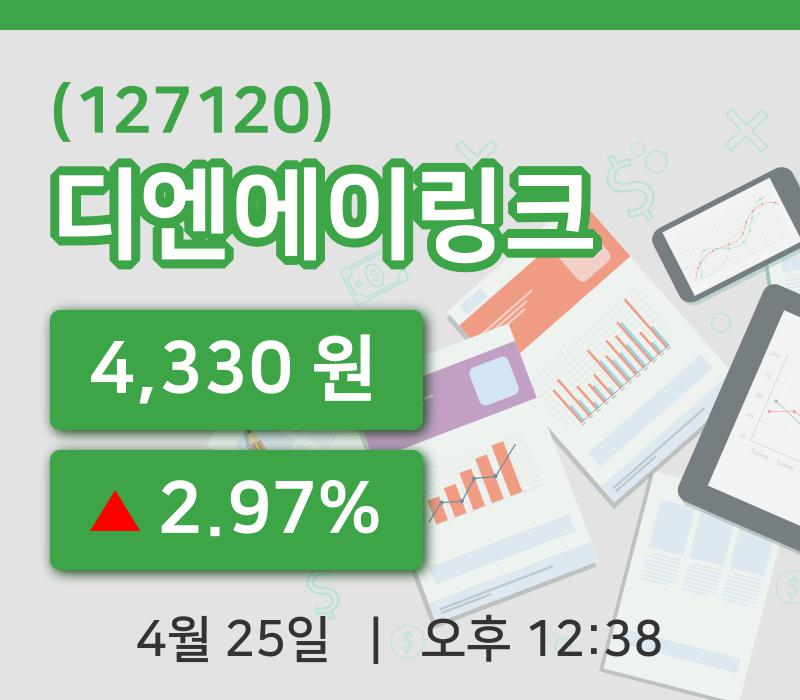 [디엔에이링크주가] 12시 38분 현재 4,330원