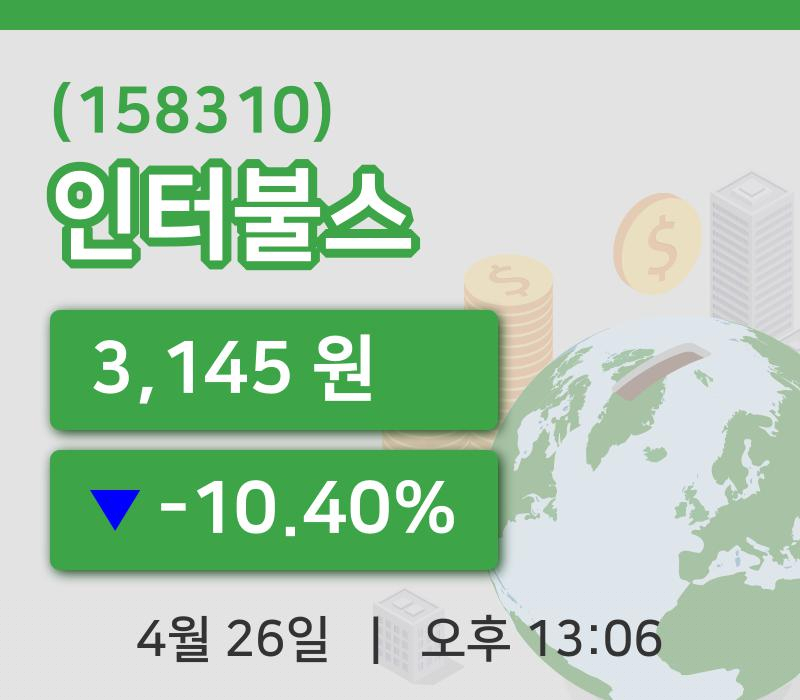 [인터불스주가] 26일 이시각 현재  3,145원