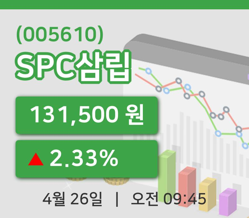 [SPC삼립주가] 26일 이시각 현재  131,500원