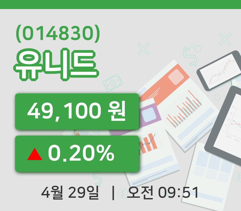 [유니드주가] 29일 9시 51분 현재 49,100원
