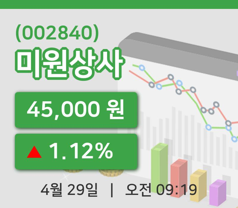 [미원상사주가] 29일 9시 19분 현재 45,000원