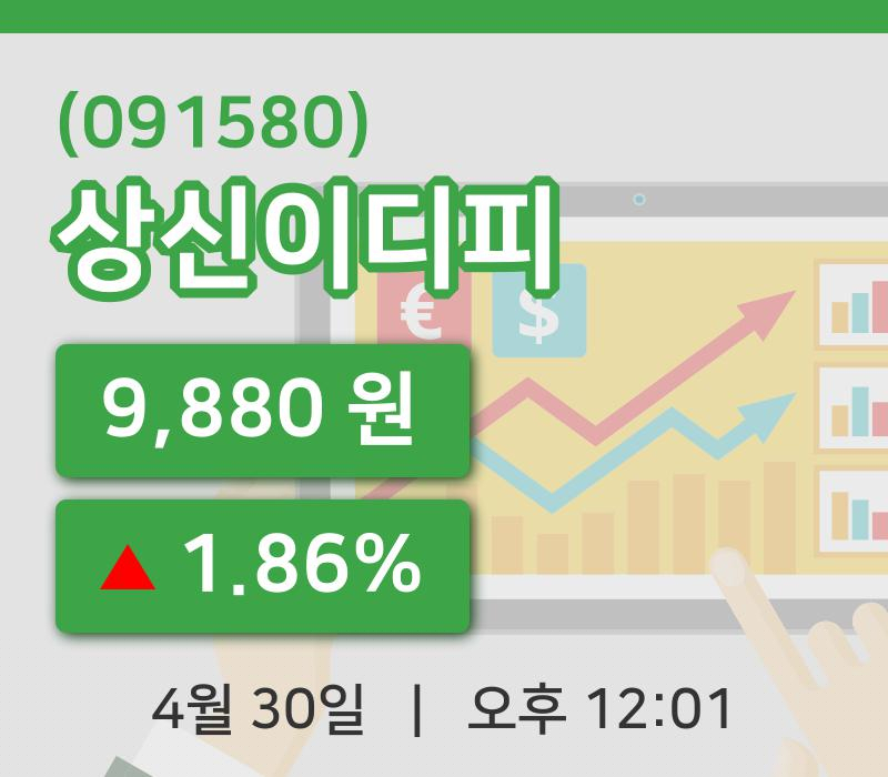 [상신이디피주가] 30일 12시 01분 현재 9,880원