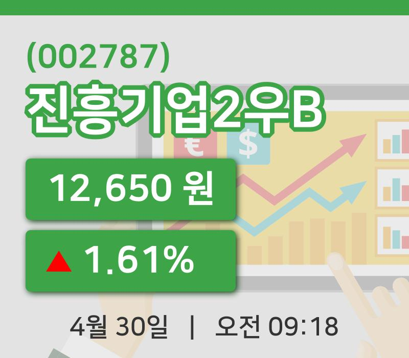 [진흥기업2우B주가] 30일 이시각 현재  12,650원