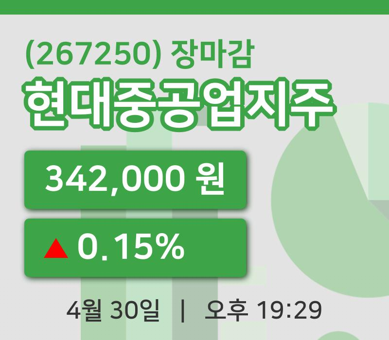 주식마감현대중공업지주 30일 342,000원 장 마쳐그래프종합