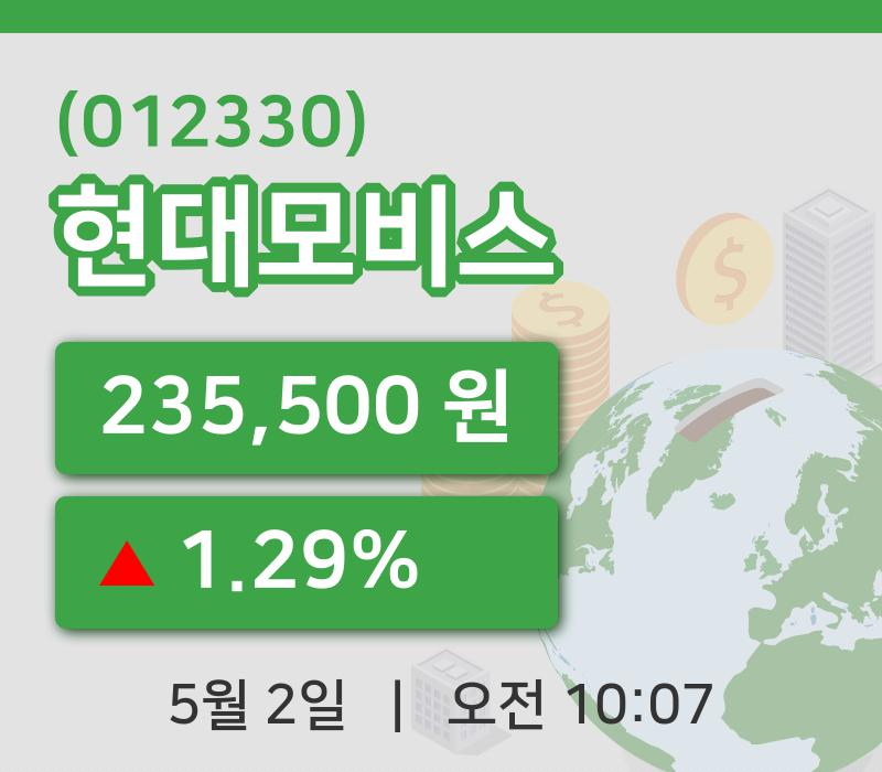 [현대모비스주가] 2일 이시각 현재  235,500원