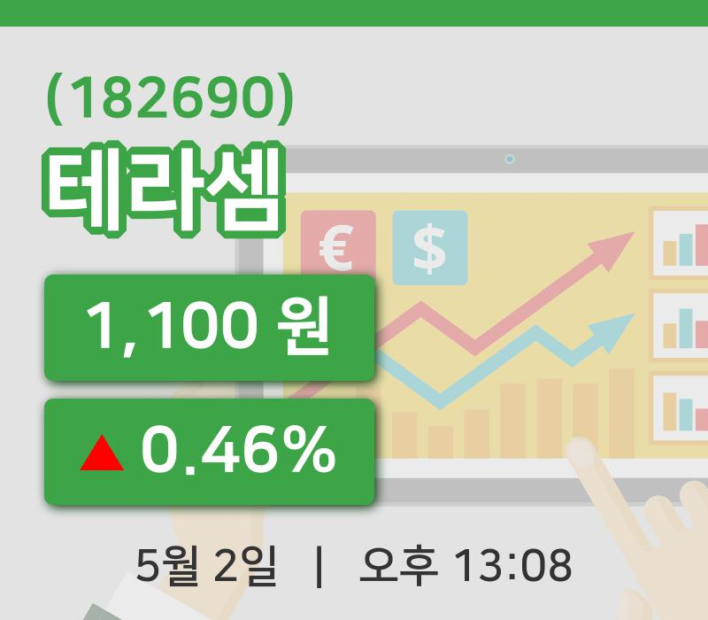 [테라셈주가] 13시 08분 현재 1,100원