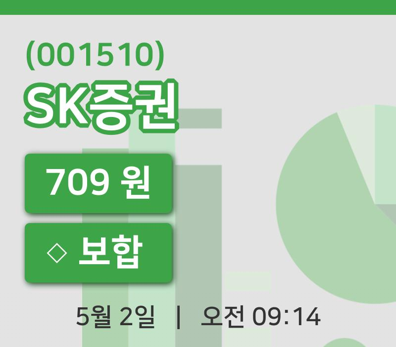 [SK증권주가] 2일 이시각 현재  709원