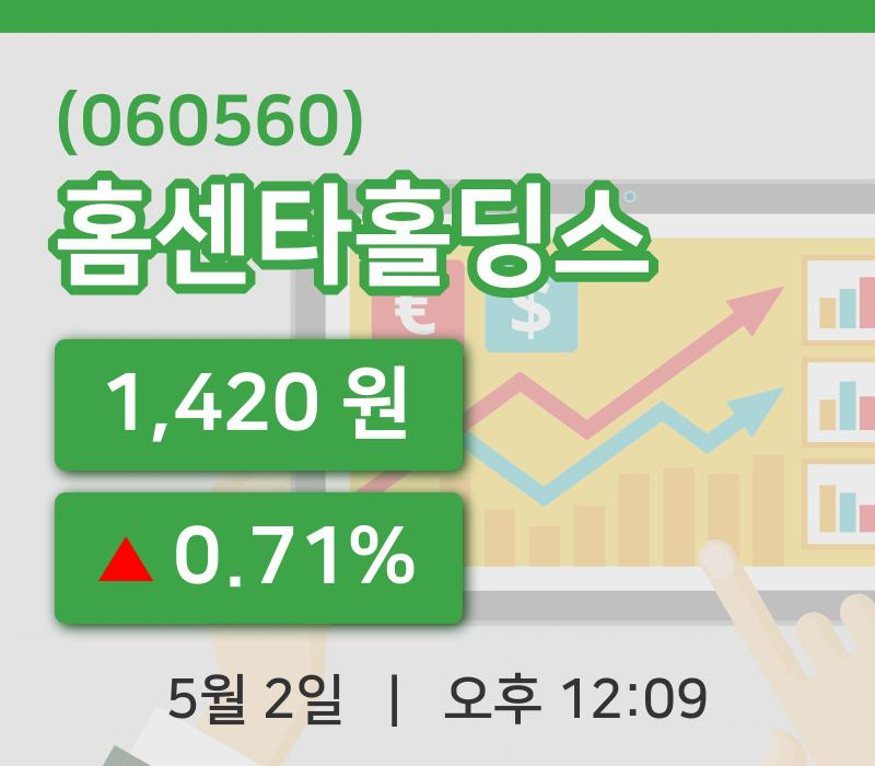 [홈센타홀딩스주가] 2일 이시각 현재  1,420원