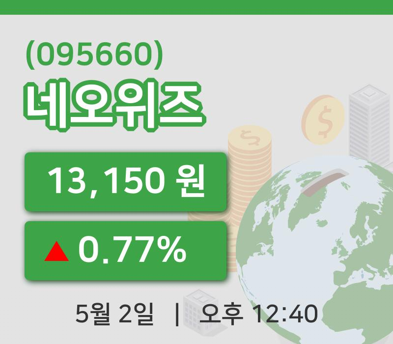 [네오위즈주가] 2일 이시각 현재  13,150원