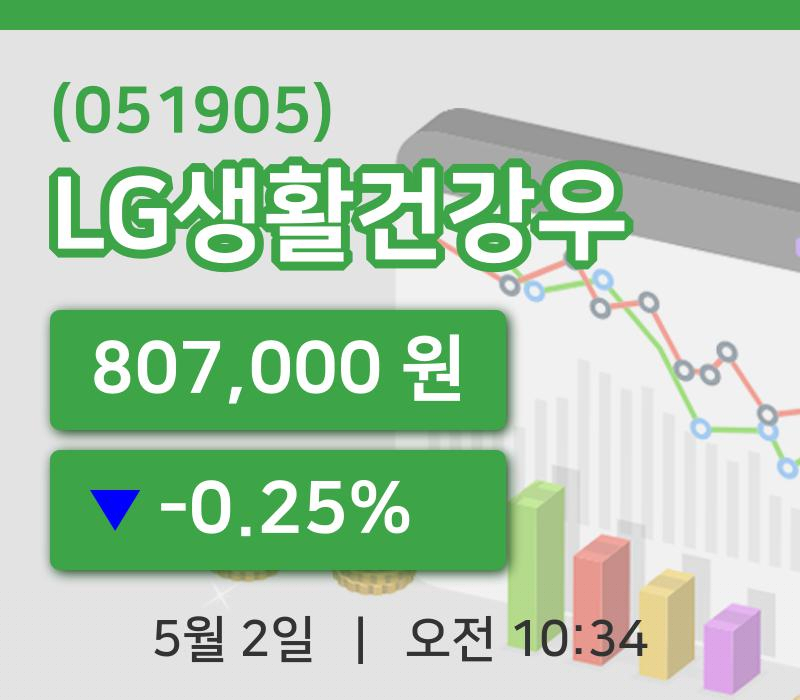 [LG생활건강우주가] 2일 이시각 현재  807,000원