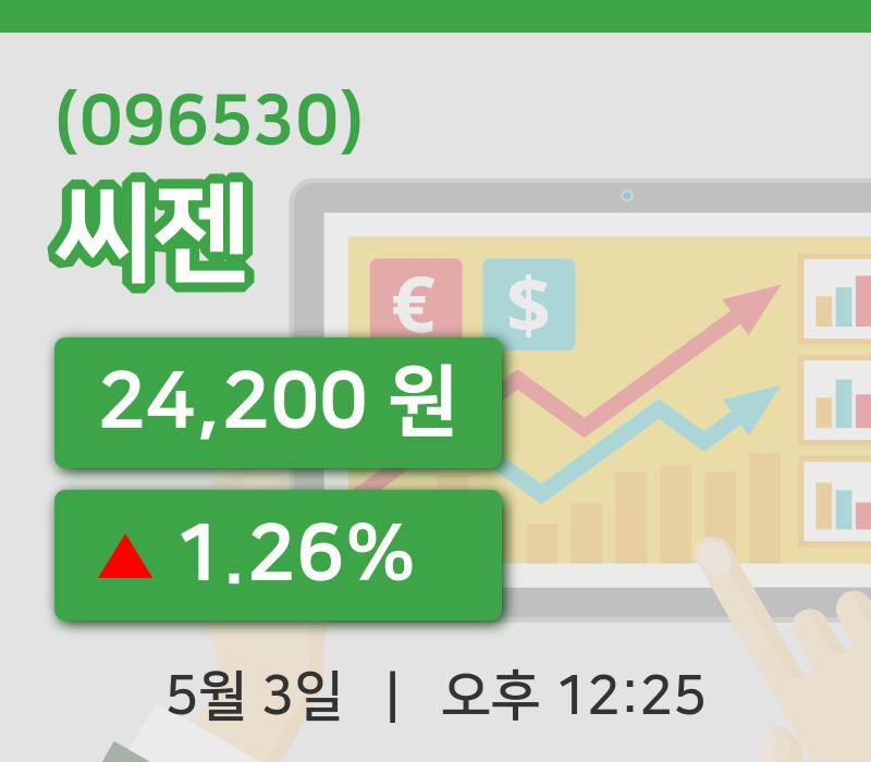 [씨젠주가] 3일 12시 25분 현재 24,200원