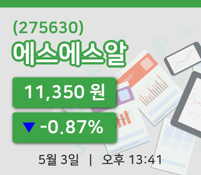 [에스에스알주가] 3일 이시각 현재  11,350원