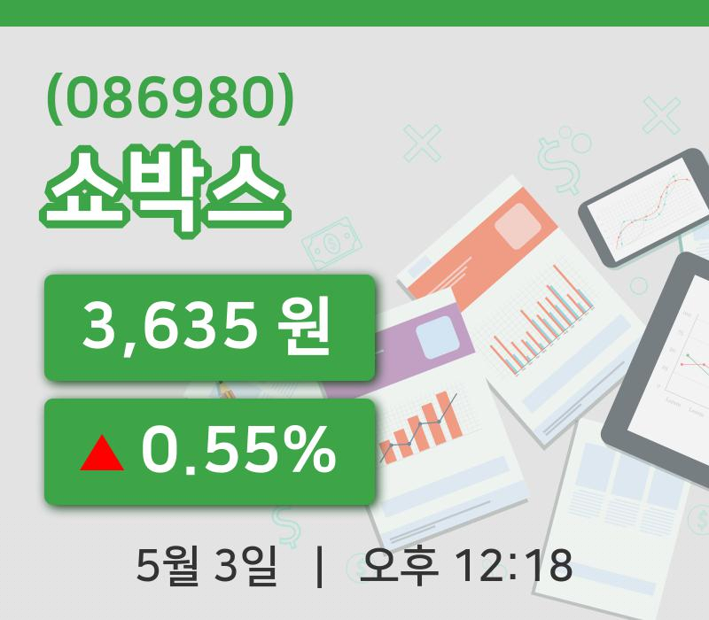 [쇼박스주가] 12시 18분 현재 3,635원