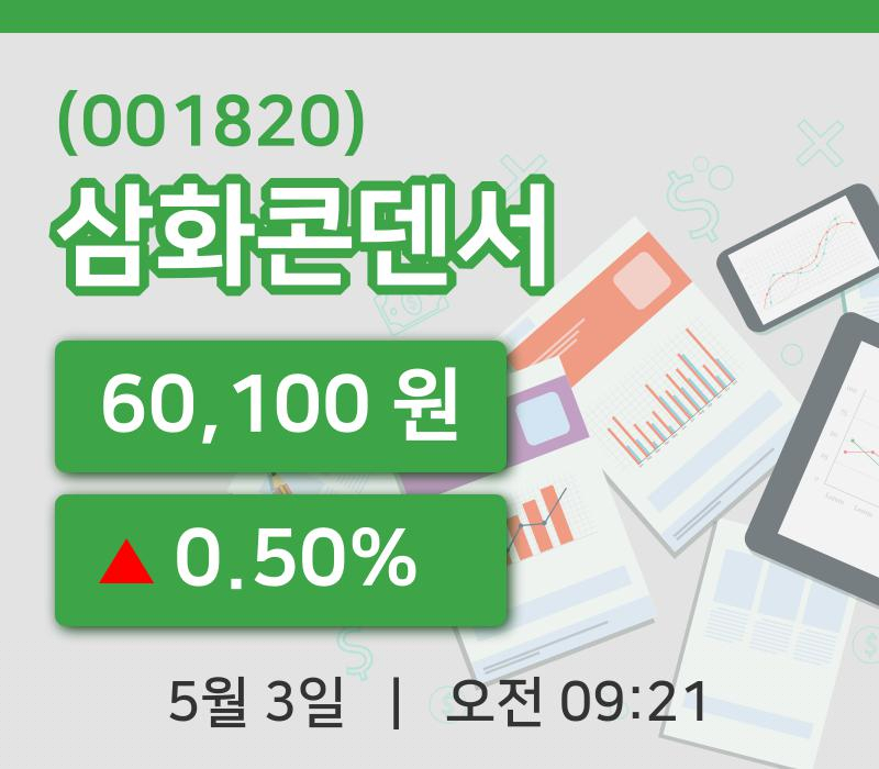 [삼화콘덴서주가] 3일 이시각 현재  60,100원