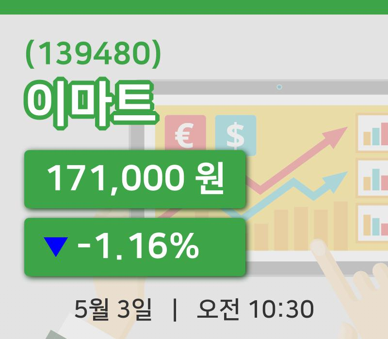 [이마트주가] 3일 이시각 현재  171,000원