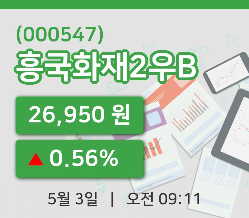 [흥국화재2우B주가] 3일 이시각 현재  26,950원