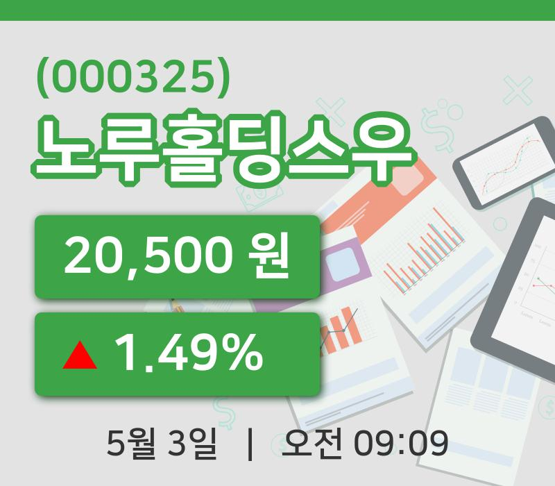 [노루홀딩스우주가] 3일 이시각 현재  20,500원
