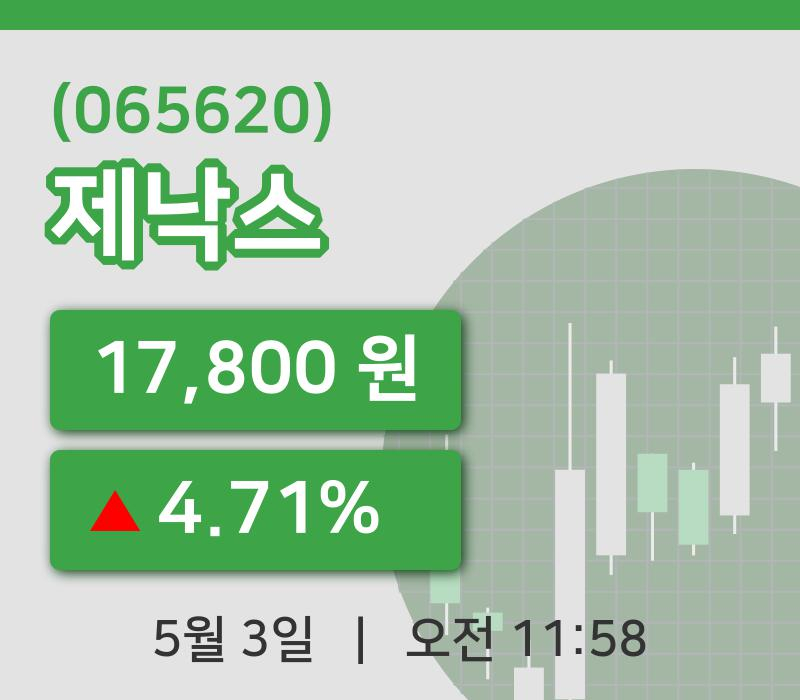 [제낙스주가] 11시 58분 현재 17,800원